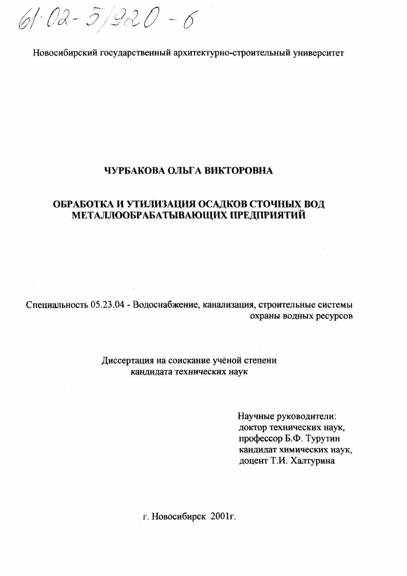 Обработка и утилизация осадков сточных вод металлообрабатывающих предприятий