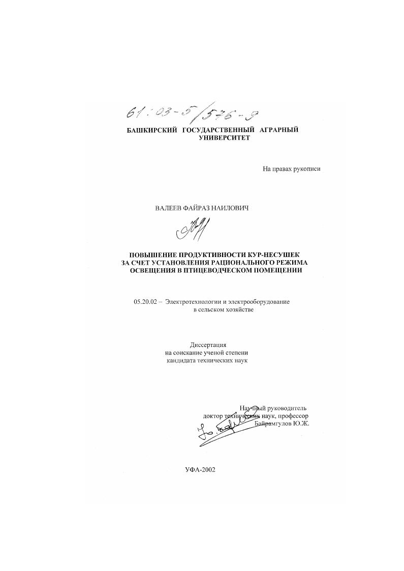 Повышение продуктивности кур-несушек за счет установления рационального режима освещения в птицеводческом помещении