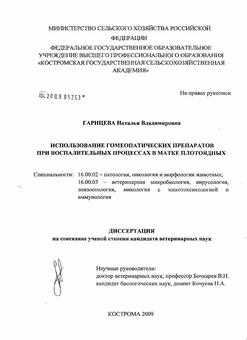 Использование гомеопатических препаратов при воспалительных процессах в матке плотоядных