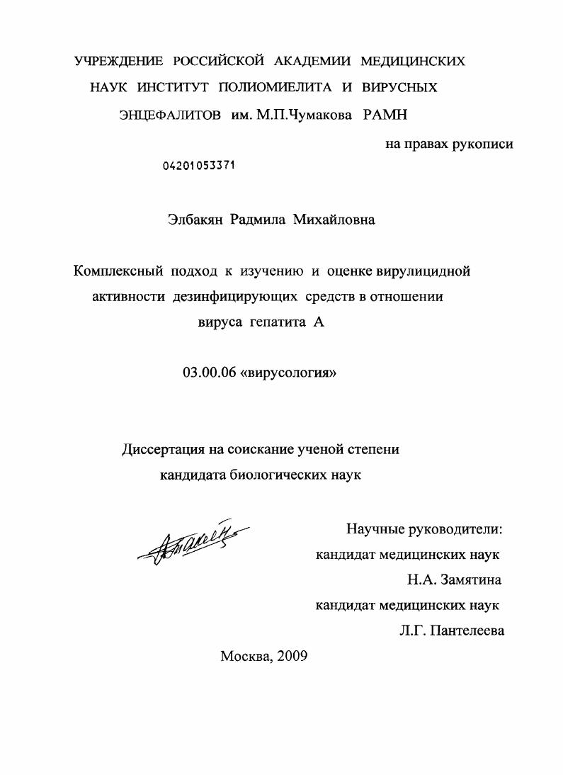 Комплексный подход к изучению и оценке вирулицидной активности дезинфицирующих средств в отношении вируса гепатита A