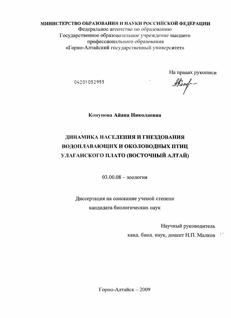 скачать диссертацию Динамика населения и гнездования водоплавающих и околоводных птиц Улаганского плато : Восточный Алтай Динамика населения и гнездования водоплавающих и околоводных птиц Улаганского плато : Восточный Алтай