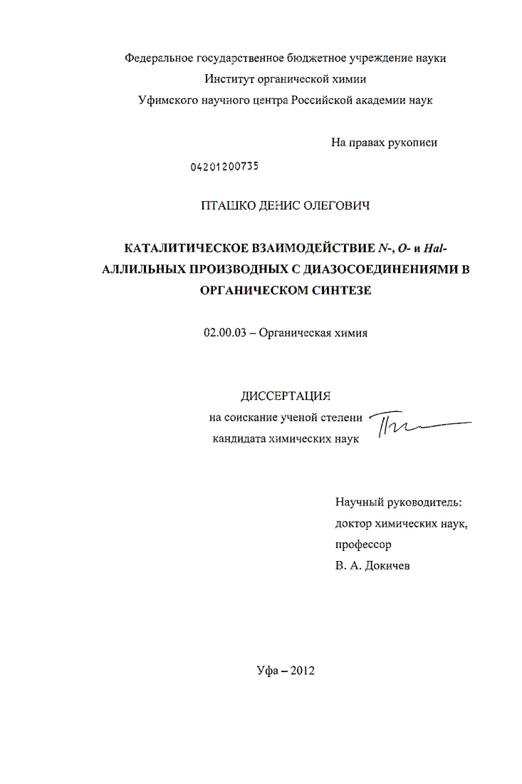 Каталитическое взаимодействие N-, O- и Hal-аллильных производных с диазосоединениями в органическом синтезе