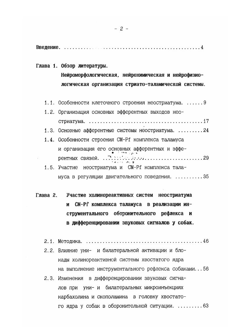 "1.1. Особенности клеточного строения неостриатума.
