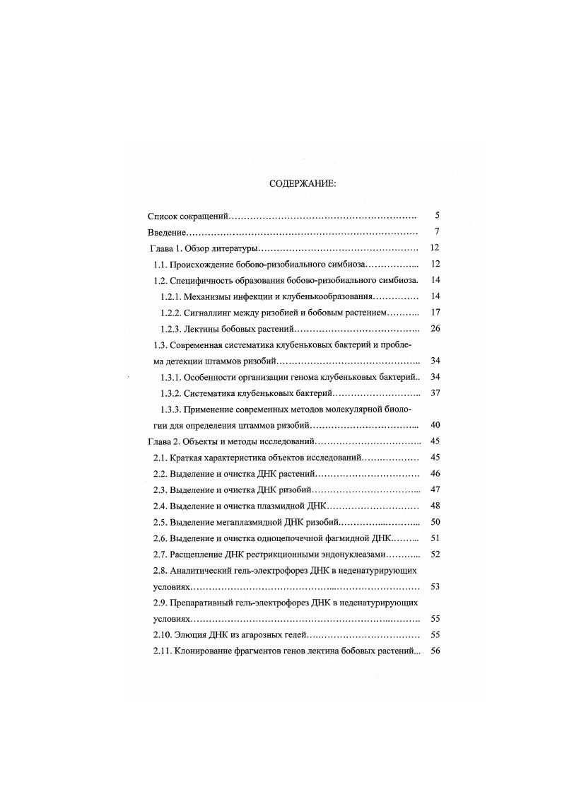 "1.1. Происхождение бобоворизобиалыюго симбиоза 