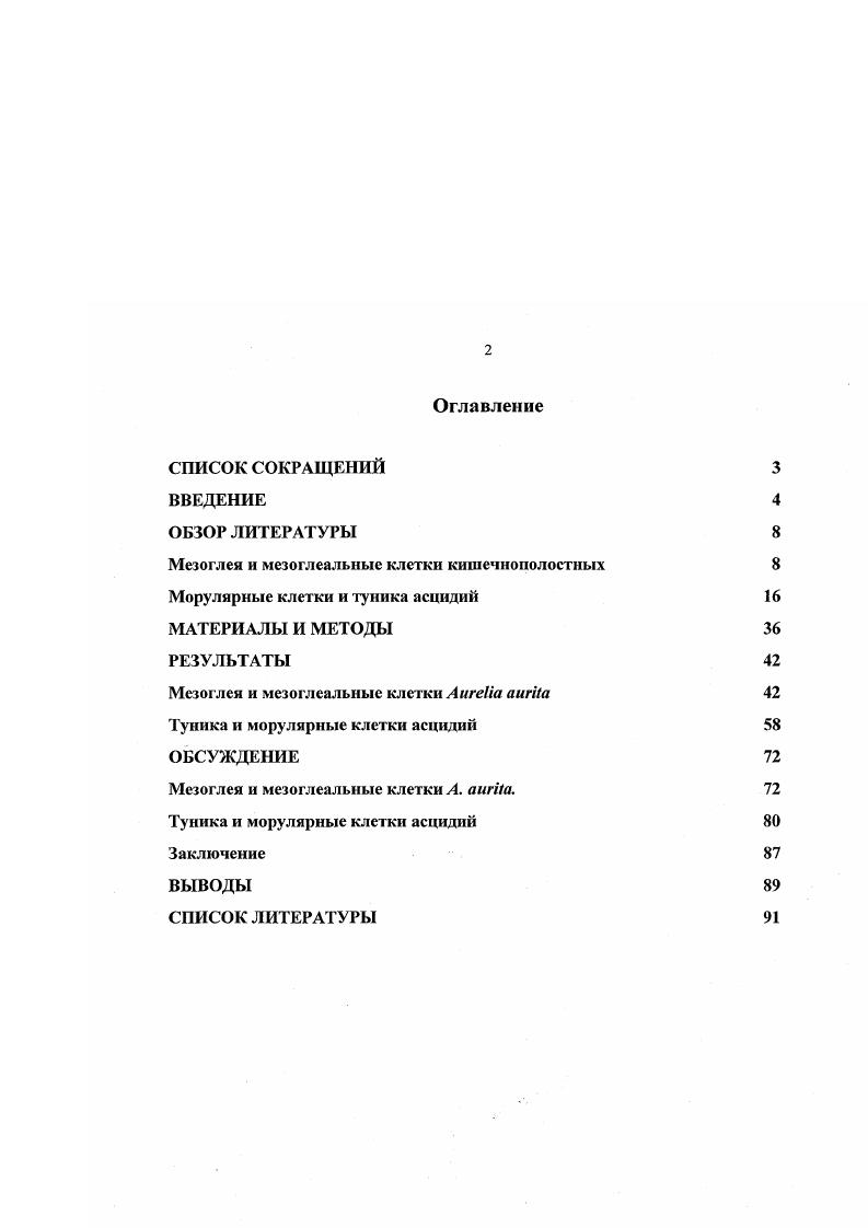 "Мезоглея и мезоглеальныс клетки кишечнополостных 