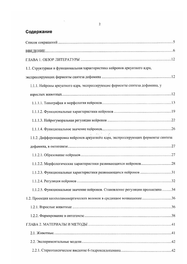 "1.1 Л. Нейроны аркуатного ядра, экспрессирующие ферменты синтеза дофамина, у