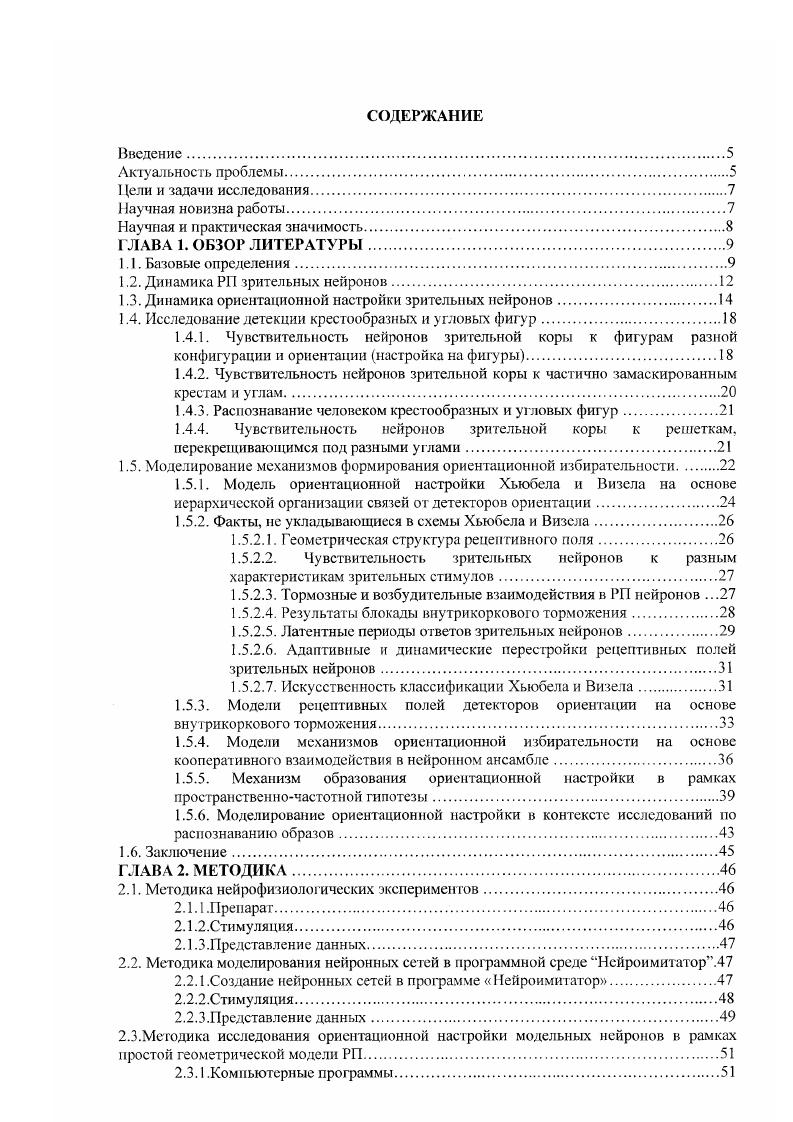 "1.2. Динамика РП зрительных нейронов.