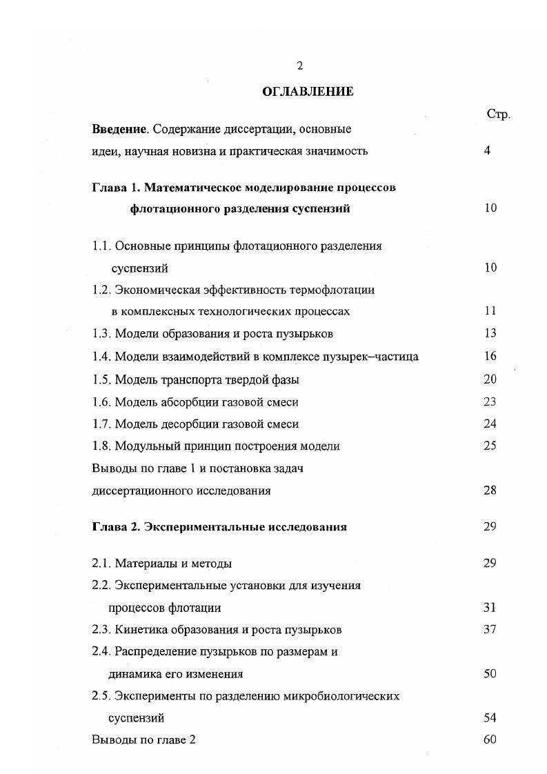 "Введение. Содержание диссертации, основные