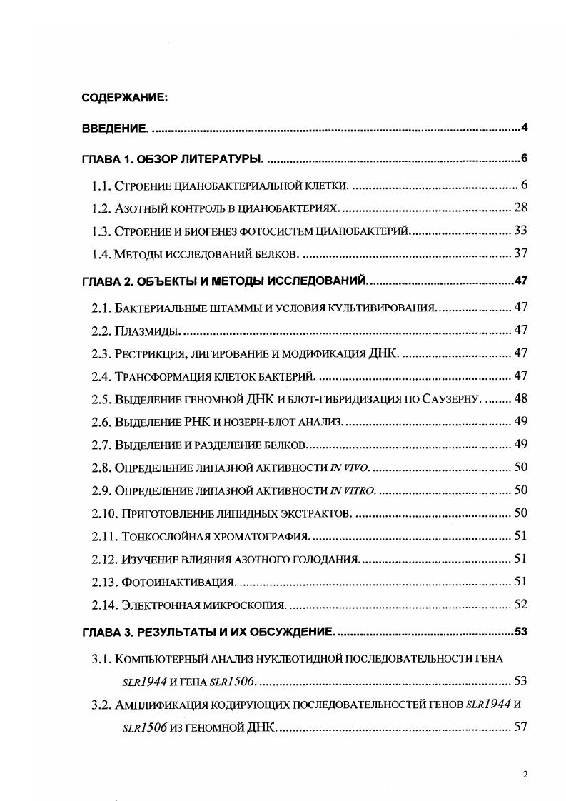 "1.1. Строение цианобактериальной клетки.