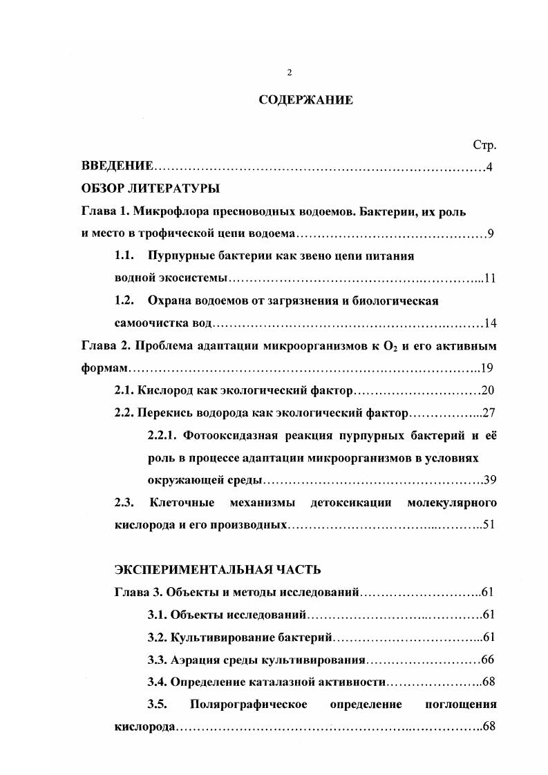 "1.1. Пурпурные бактерии как звено цепи питания