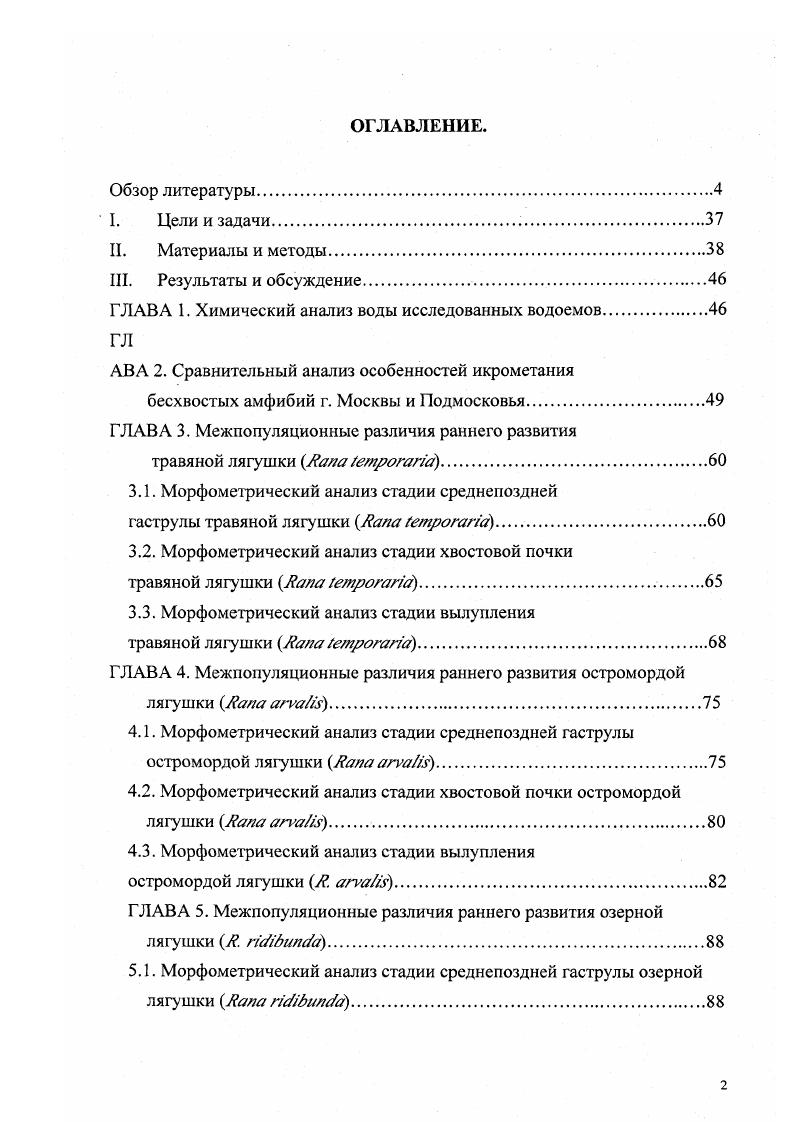 "ГЛАВА 1. Химический анализ воды исследованных водоемов.