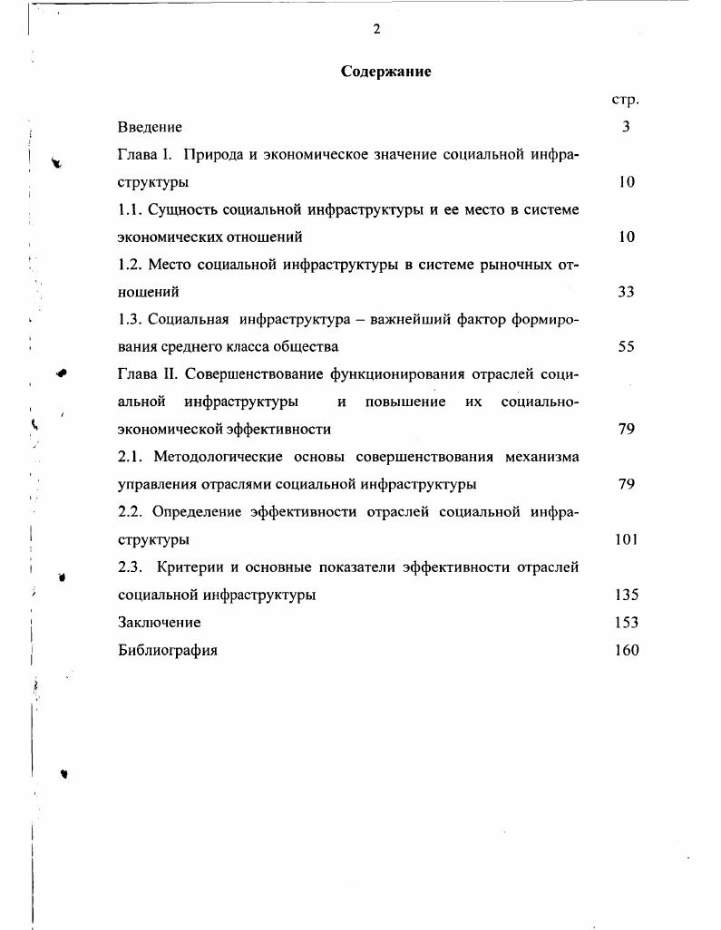 "Глава I. Природа и экономическое значение социальной инфра структуры