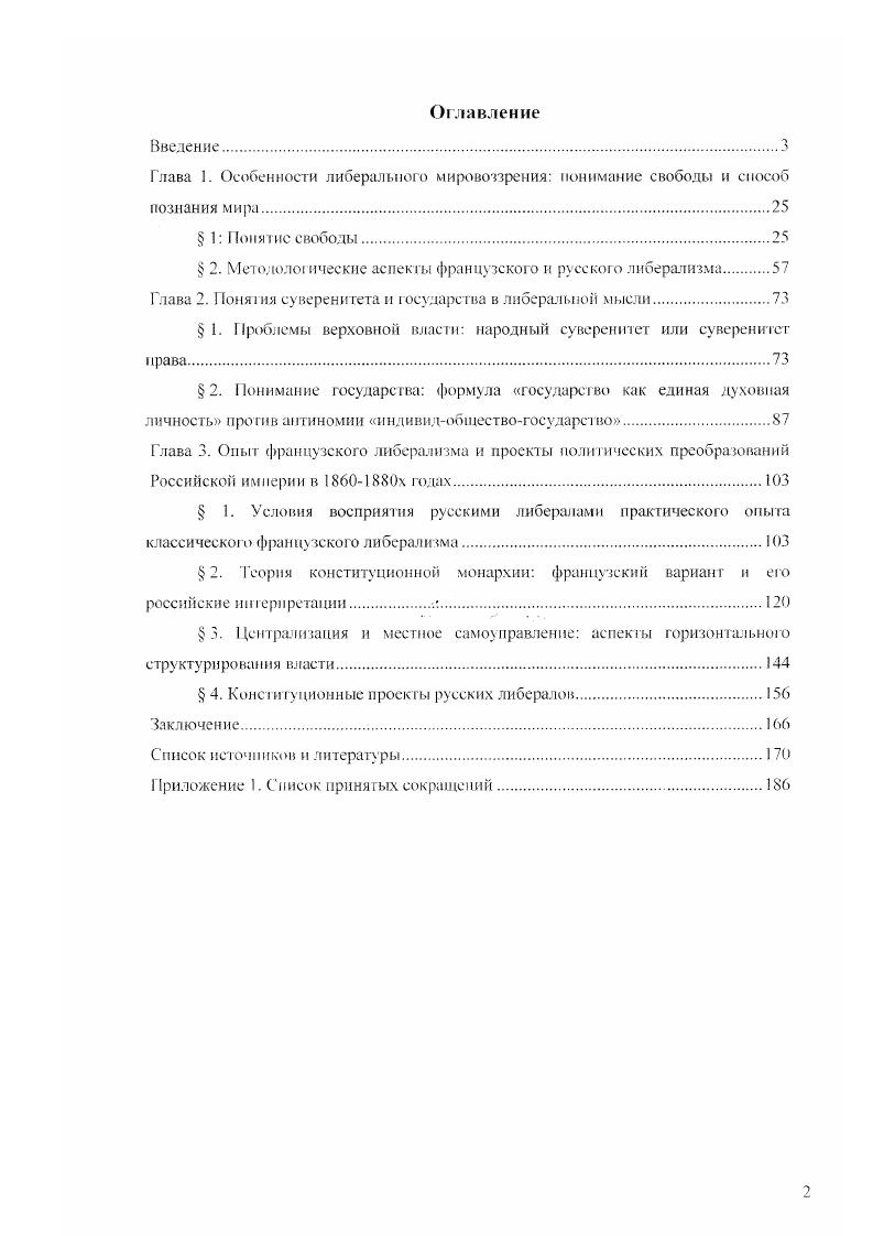 "Глава 1. Особенности либерального мировоззрения понимание свободы и способ