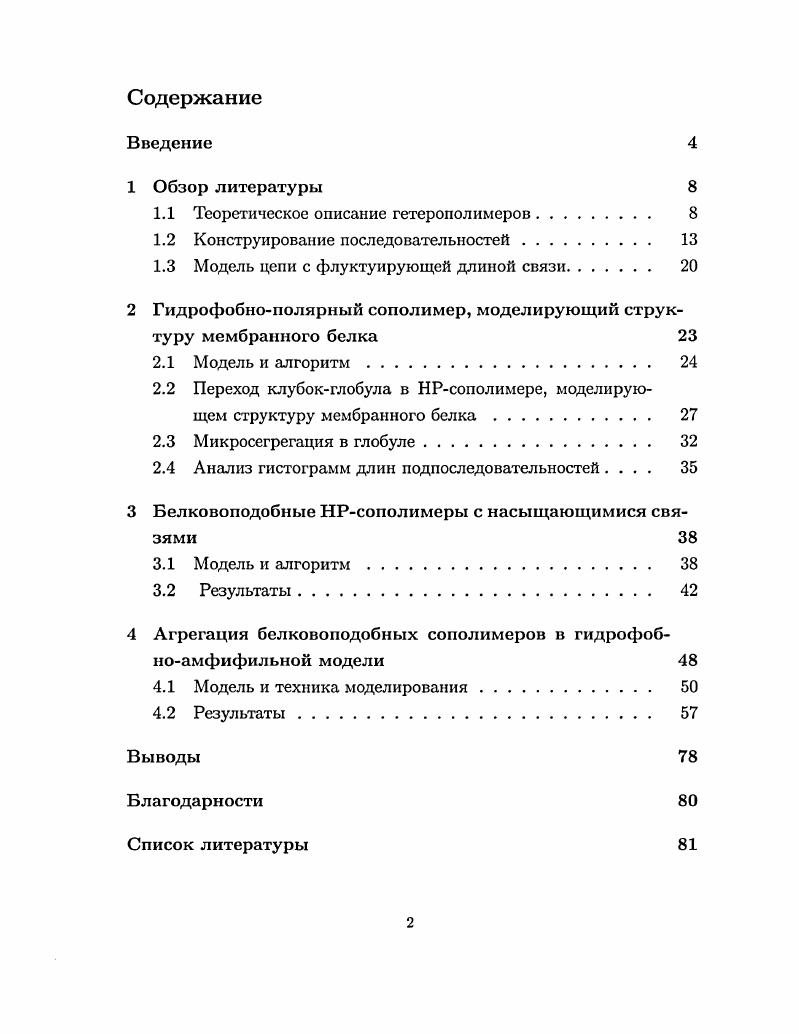 "1.1 Теоретическое описание гетерополимеров. 