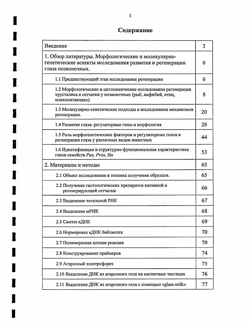 "1.1 Предшествующий этап исследования регенерации 