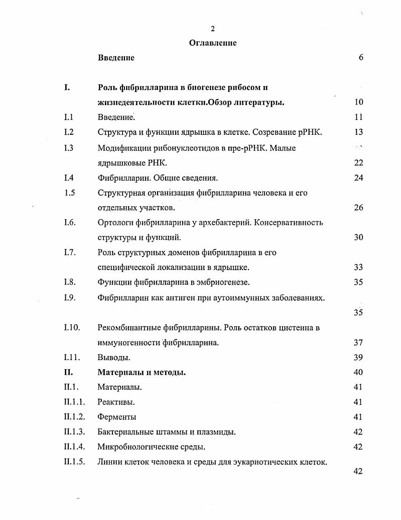 "Роль фнбрилларина в биогенезе рибосом и жизнедеятельности клстки.Обзор литературы.