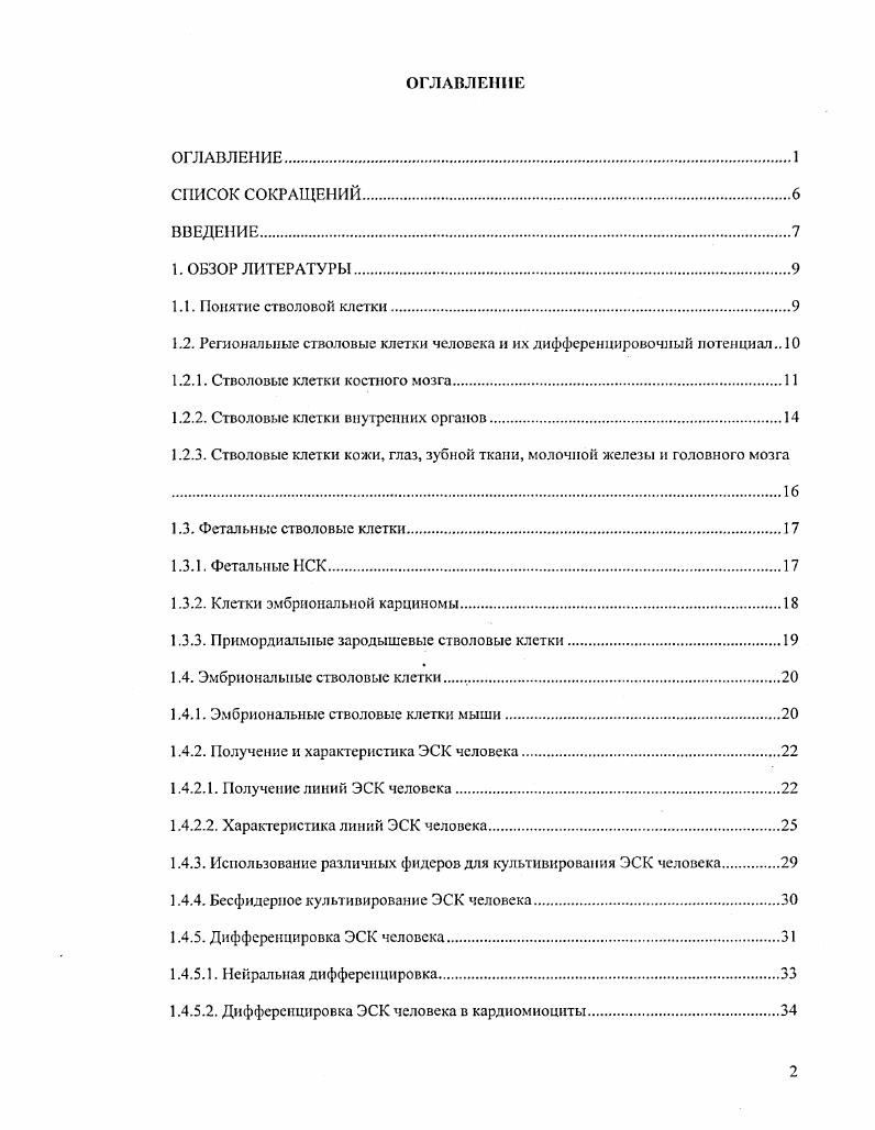 "1.2. Региональные стволовые клетки человека и их дифферениировочиый потенциал 