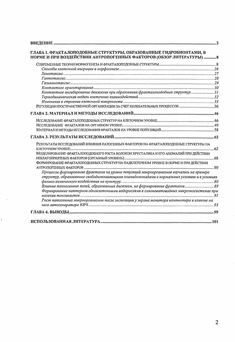 "ГЛАВА I. ФРАКТАЛОПОДОБНЫЕ СТРУКТУРЫ, ОБРАЗОВАННЫЕ ГИДРОБПОНТАМИ, В
