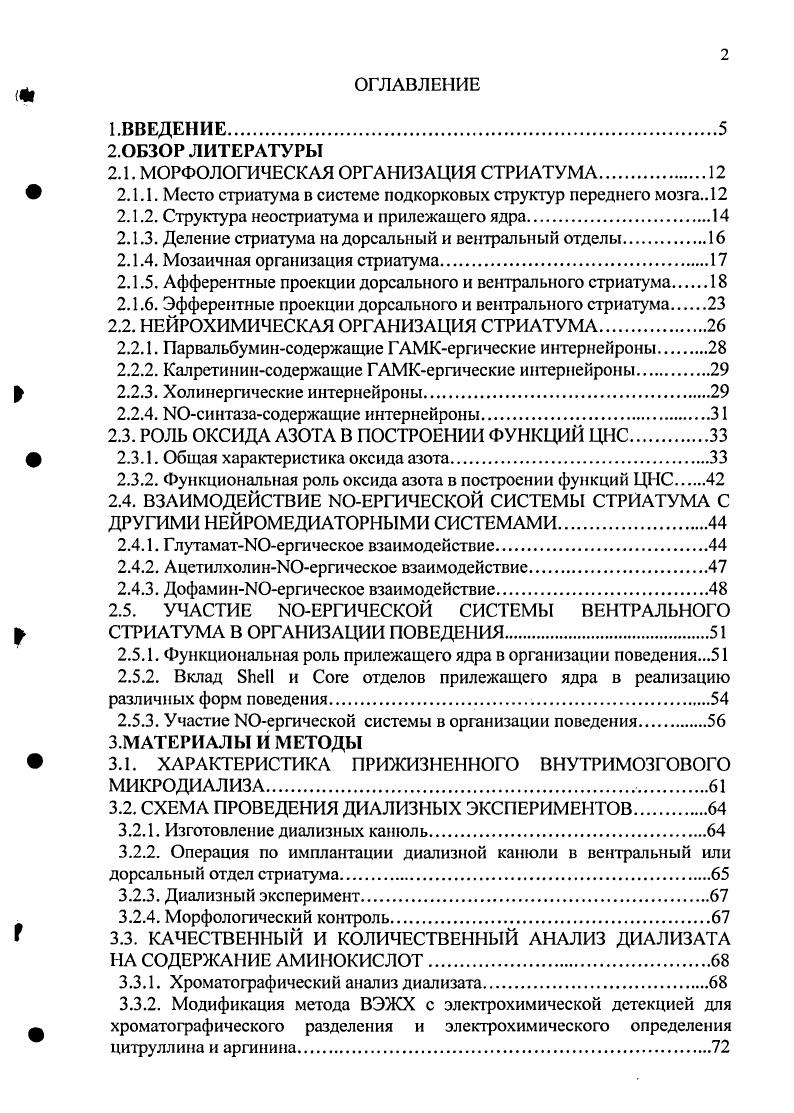 "2.1. МОРФОЛОГИЧЕСКАЯ ОРГАНИЗАЦИЯ СТРИАТУМА
