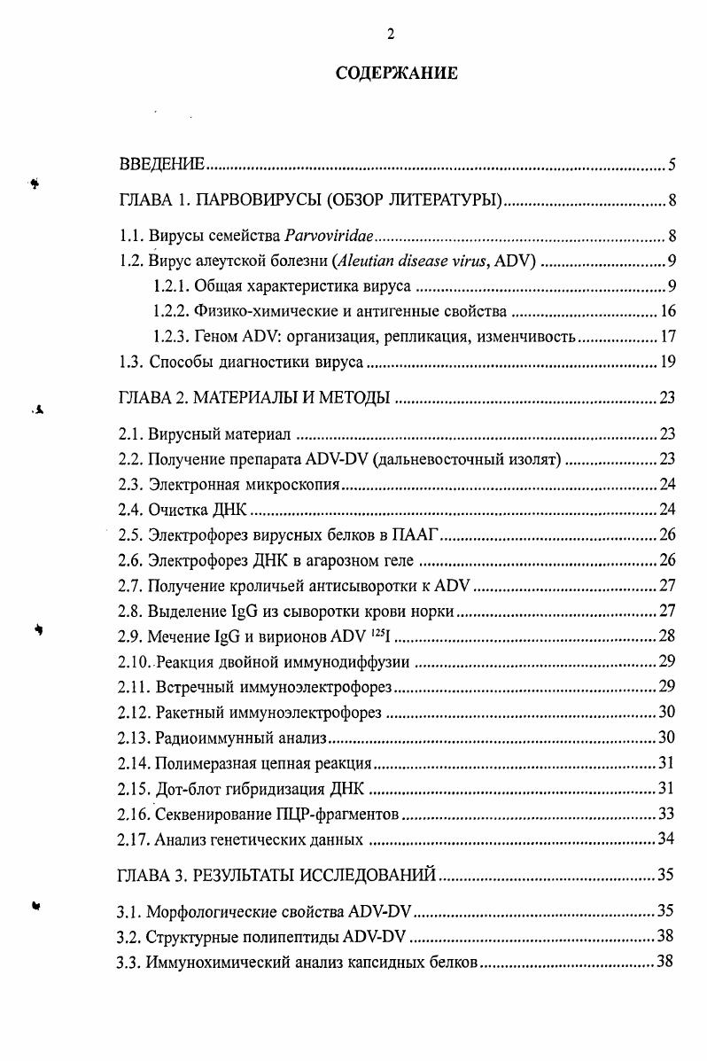 "ГЛАВА 1. ПАРВОВИРУСЫ ОБЗОР ЛИТЕРАТУРЫ