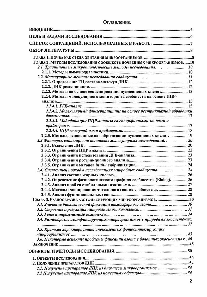 "СПИСОК СОКРАЩЕНИЙ, ИСПОЛЬЗОВАННЫХ В РАБОТЕ.