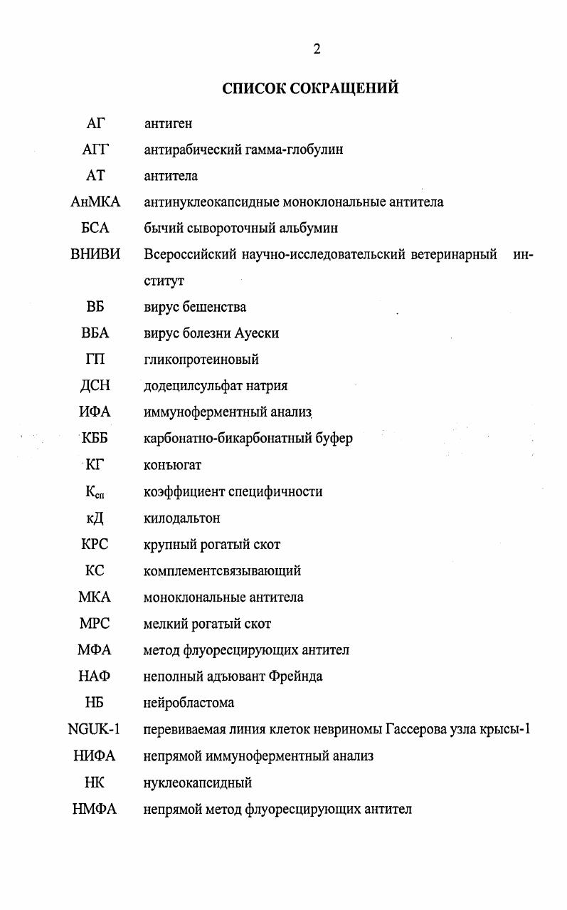"1.1. Характеристика вирусов группы бешенства 