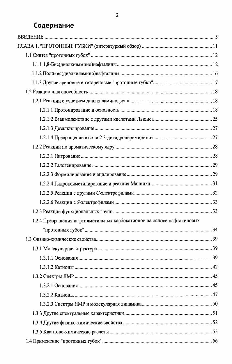 "ГЛАВА 1. ПРОТОННЫЕ ГУБКИ литературный обзор.