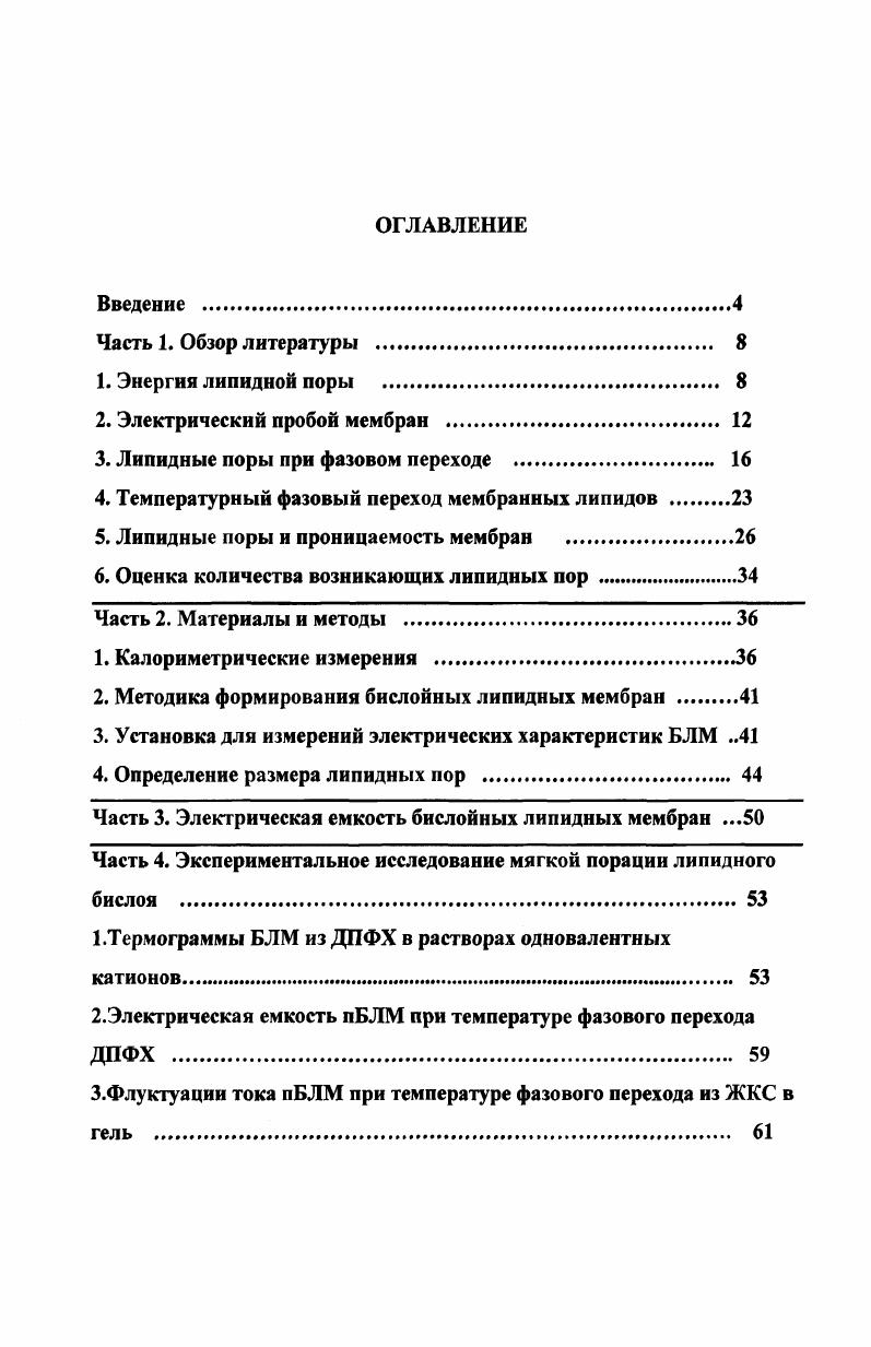 "3. Липидные поры при фазовом переходе 