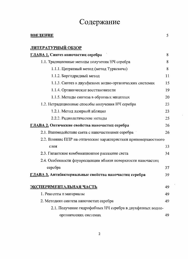 "ГЛАВА 1. Синтез наночпстиц серебра 