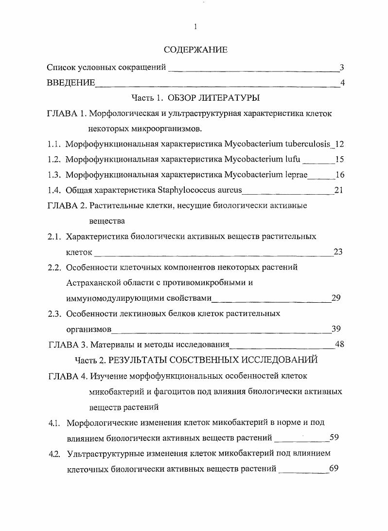 "1.1. Морфофункциональная характеристика i i 