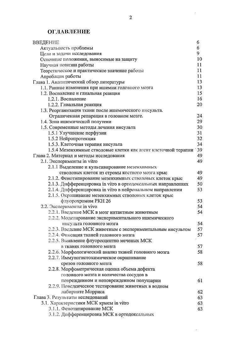 "1.1. Ранние изменения при ишемии головного мозга 