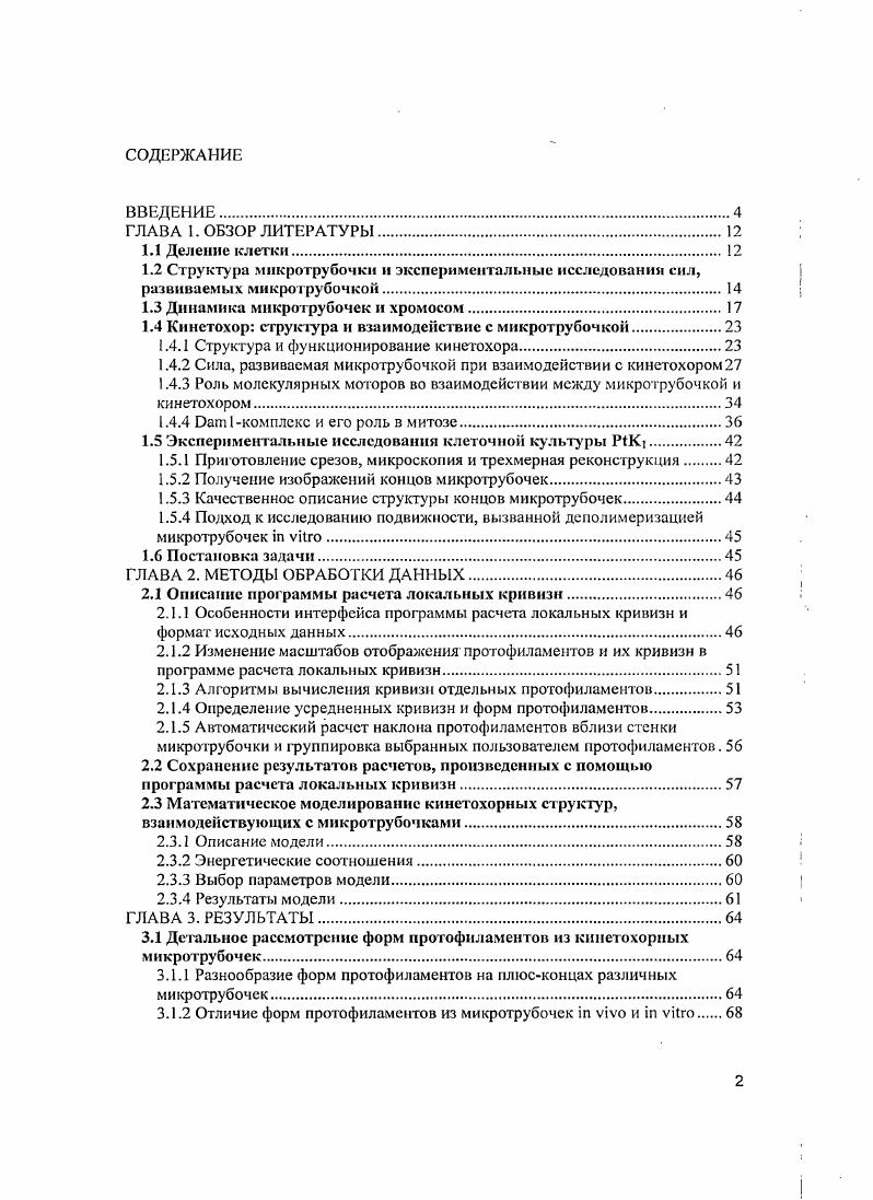 "1.3 Динамика мнкротрубочек и хромосом.