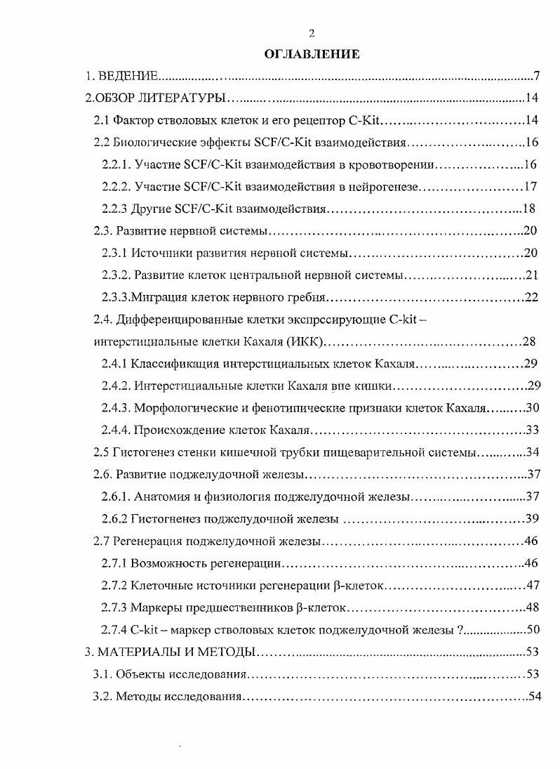 "2.1 Фактор стволовых клеток и его рецептор СКк.