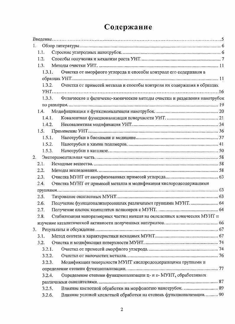 "1.1. Строение углеродных нанотрубок