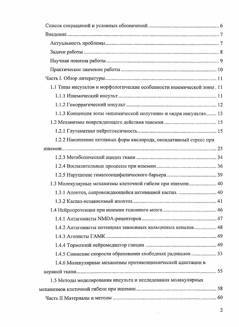 "1.1 Типы инсультов и морфологические особенности ишемической зоны . 