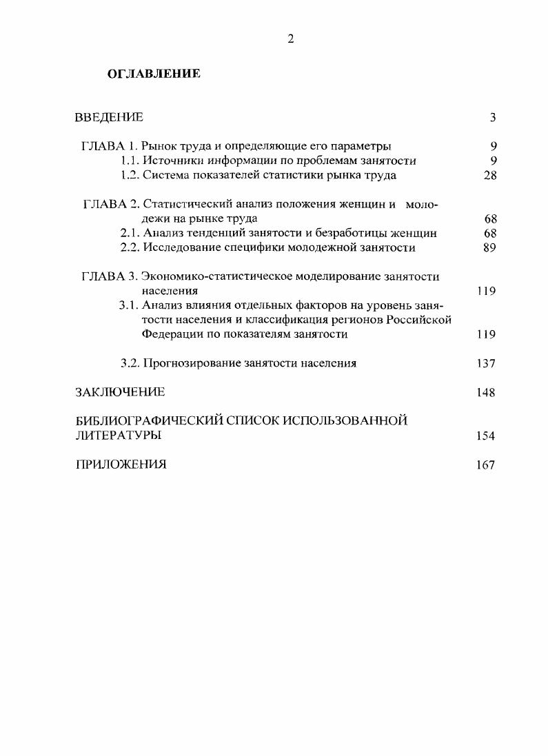 "ГЛАВА 1. Рынок труда и определяющие его параметры 
