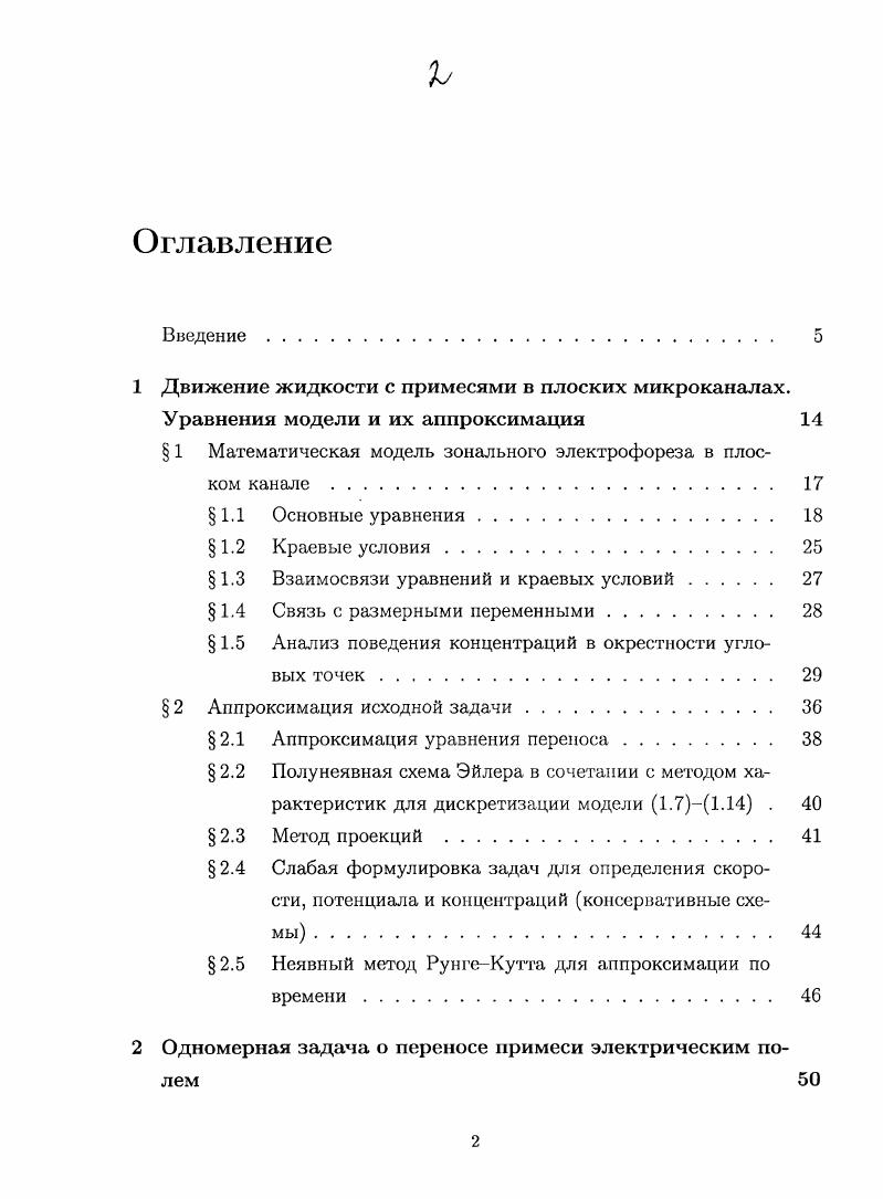 " 1 Математическая модель зонального электрофореза в плоском канале 