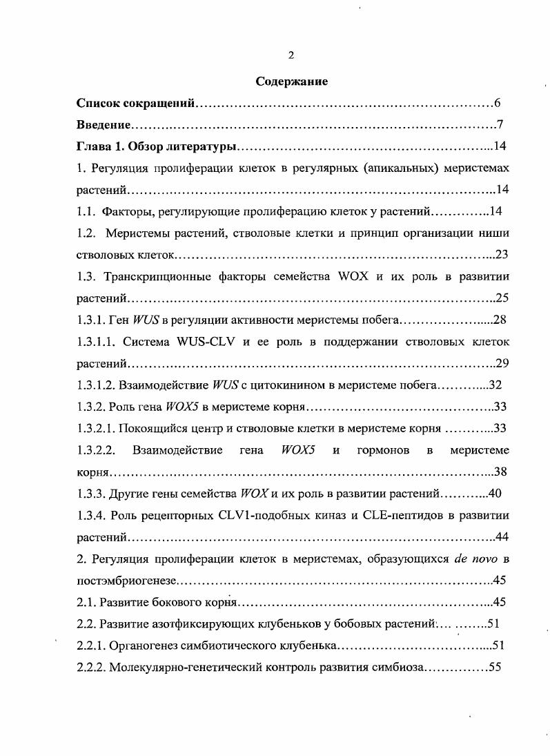 "1. Регуляция пролиферации клеток в регулярных апикальных меристемах 