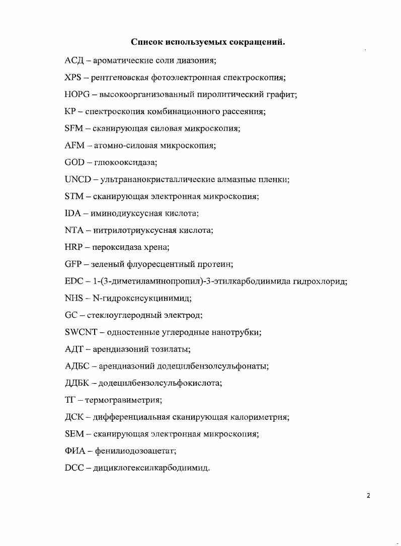 "Глава 1. Ароматические соли диазония как реагенты для модификации поверхностей