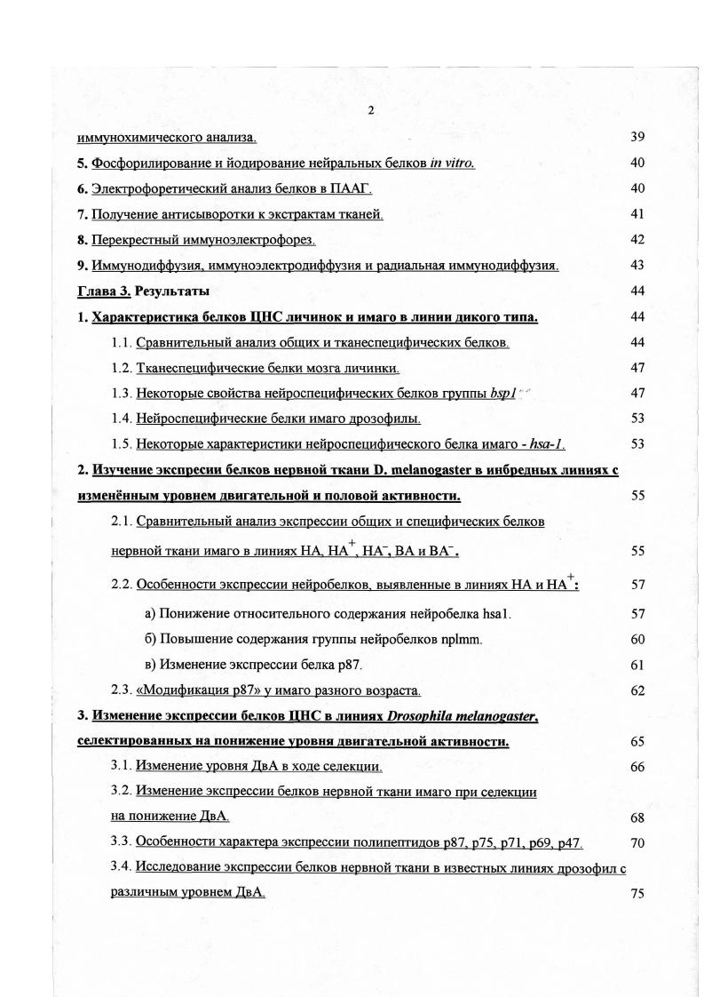 2. Специфические маркеры нервной ткани дрозофилы. 