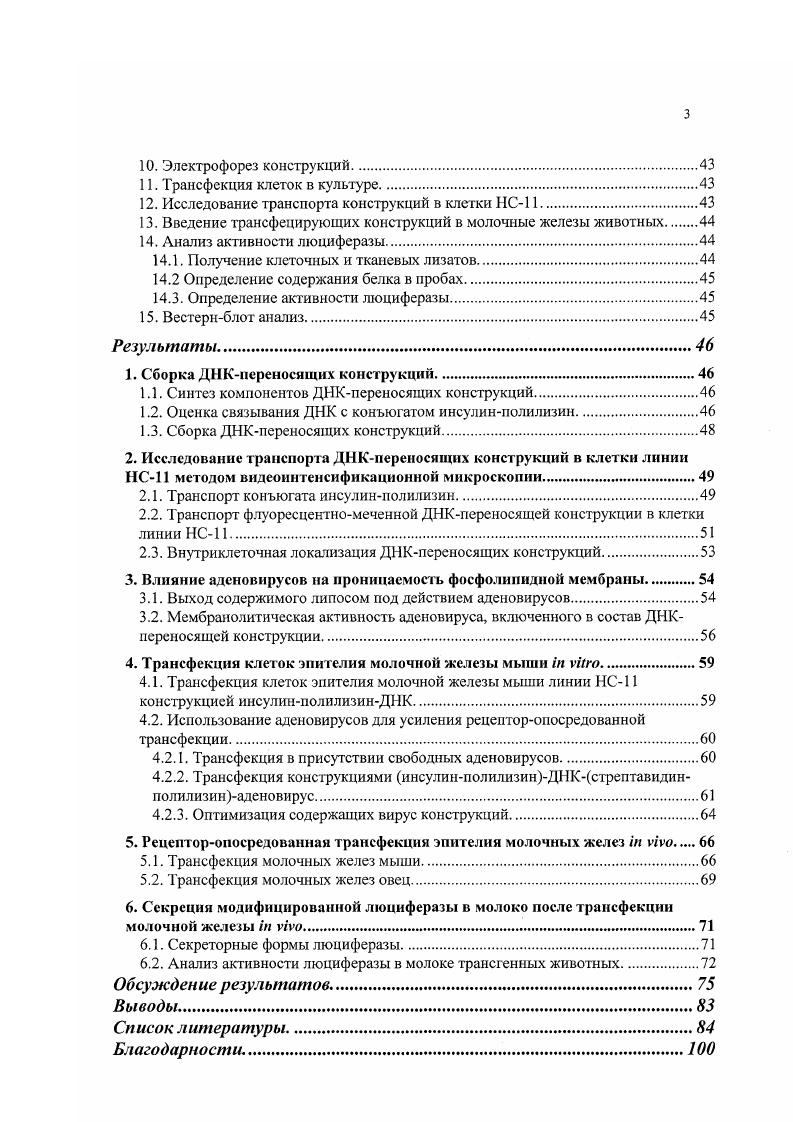 1.1. ДНКпереносящие конструкции для рсцепторопосредованной трансфекции