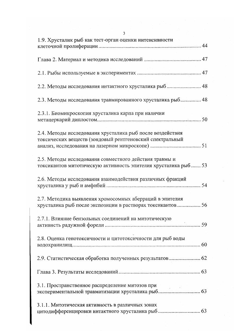 1.4. Регуляция митотической активности в хрусталике.