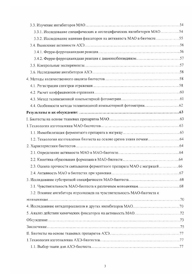 2. Биосенсоры для определения ингибиторов МАО
