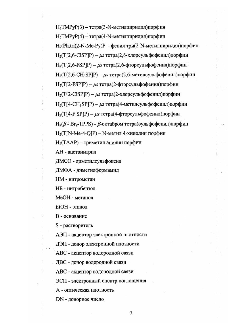 1.2. Молекулярные параметры порфина