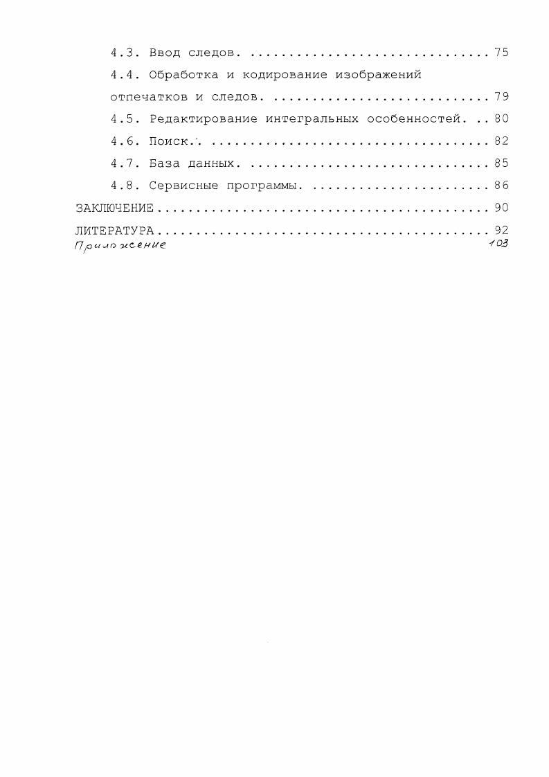 1.1. Крупномасштабная структура отпечатка и интегральные особенности