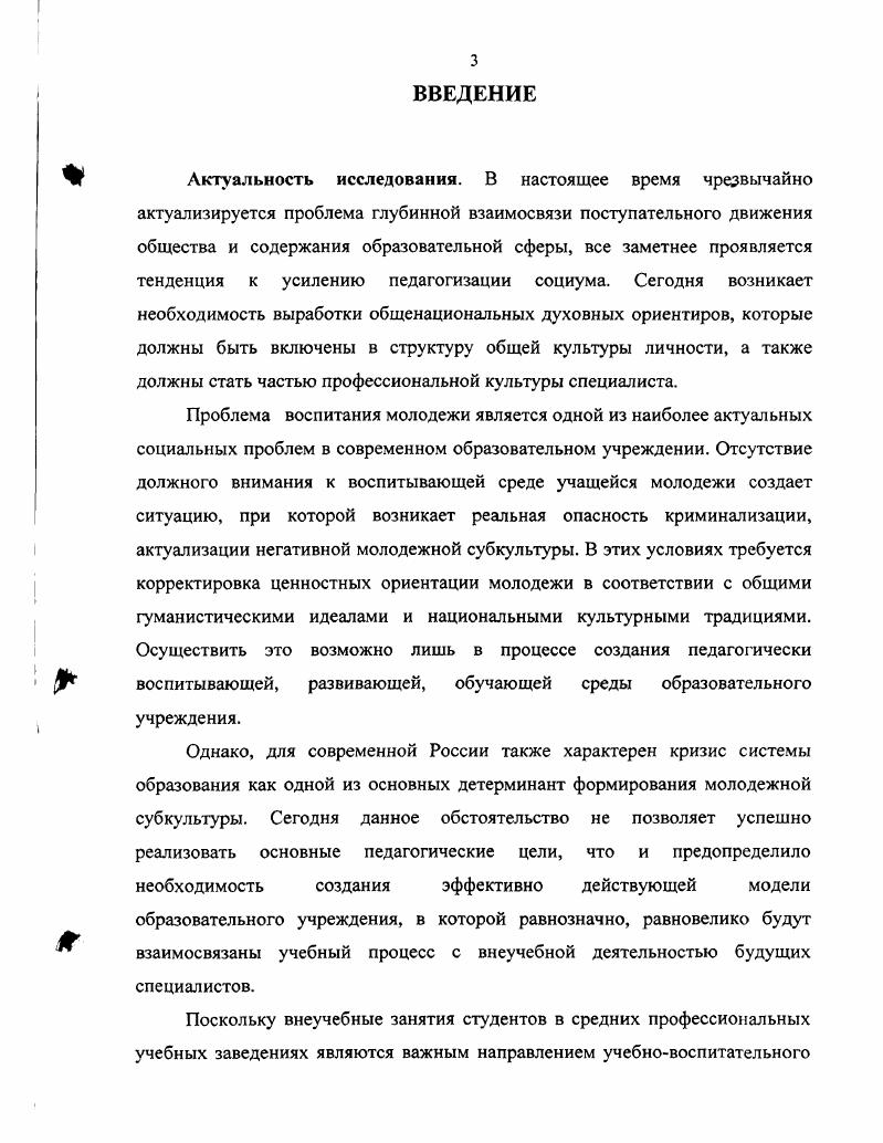 профессиональном учебном заведении 