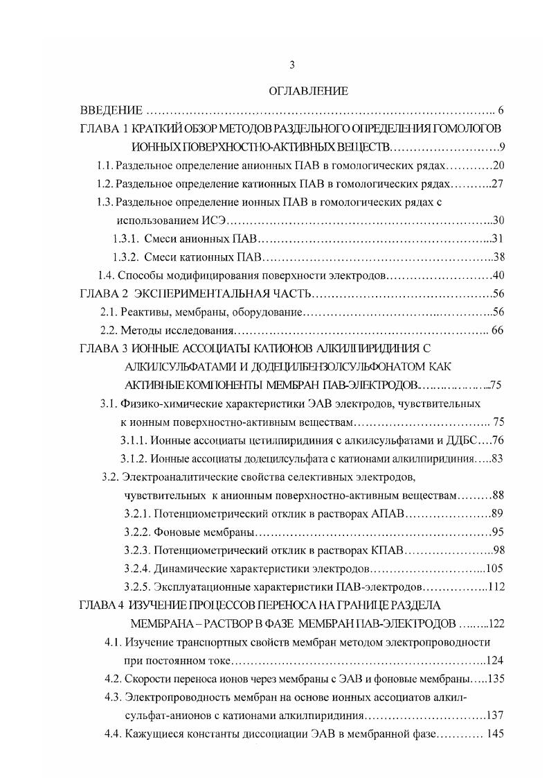1.2. Раздельное определение катонных ГАВ в гомологических рядах