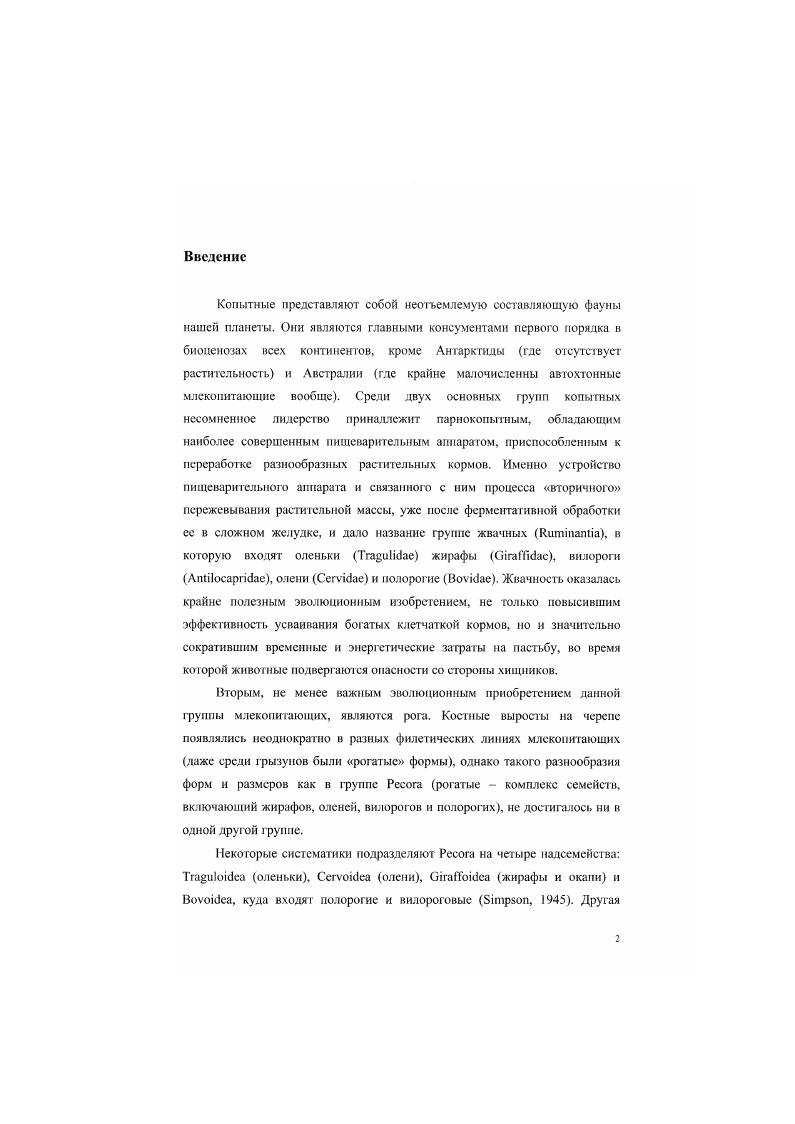 Глава I. История классификации семейства полорогих 
