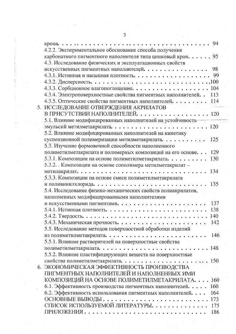 1.2. Наполнители акриловых полимеров.