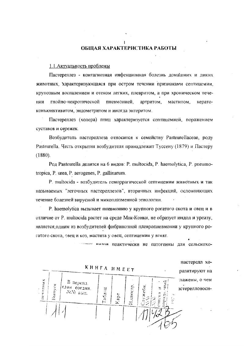 Для профилактики пастереллеза животных применяют инактивированных и две живые вакцины из штаммов АВ и К Краснодарская НИВС. Кроме того, для большинства вакцин схемы вакцинации против пастереллеза животных различных видов неудовлетворительные. Разработать биологические основы универсальной технологии изготовления, контроля и применения некоторых вакцин против пастереллеза животных. Разработать у ни. Изучить свойства штаммов пастерелл, используемых для изготовления вакцин. Получен супрессорный рсвертант штамма . А, несущий мугации в гене супрессоре и сгрептомициновом локусе и использован для изготовления вакцины Обоснована возможность получения аттенуированных штаммов других видов микробов этим же методом. Установлены индифферентные взаимоотношения i vi и i viv между антигенами . А. В и Д, серовары . С и На этой основе разработана технология приготовления вакцины против пастереллеза, сальмонеллеза и стрептококкоза. Разработан способ изготовления сухой вакцины против пастереллеза крупного рогатого скота и буйволов с ным содержанием ГОА. Разработаны технологические условия приготовления ассоциированной вакцины против пастереллеза и стрептококкоза нутрий. 